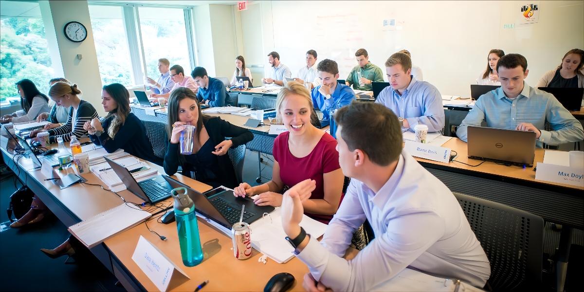 students in class
